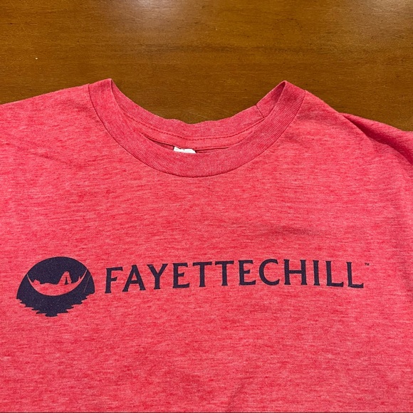 SOLD Fayetteville Fayettechill Lot of 2 Small Slim Graphic Tees Arkansas Red - Picture 9 of 13